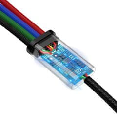 BASEUS kábel Fast 4-in-1 Lightning + Type-C (2) + Micro 3.5A 1.2M, čierna