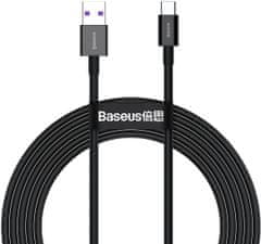 BASEUS kábel Superior saries USB-A - USB-C, rychlonabíjecí, 66W, 2m, čierna