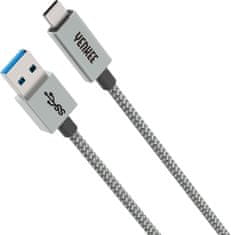 Yenkee kábel YCU 311 GY USB-A- USB-C, 15W, 1m, šedá