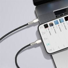 BASEUS kábel Cafule saries, USB-C - Lightning, M/M, nabíjecí, datový, 20W, 2m, čierna