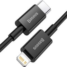 BASEUS kábel Superior saries USB-C - Lightning, rychlonabíjecí, 20W, 2m, čierna