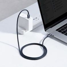 BASEUS nabíjecí / datový kábel Crystal Shine saries USB-C - USB-C, 100W, 1.2m, čierna