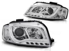 TUNING TEC Predné svetlá,AUDI A3 8P 05.03-03.08 LED TUBE LIGHTS chrómové TRU DRL