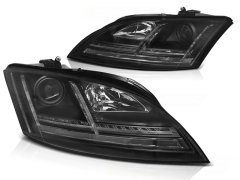 TUNING TEC Predné svetlá s LED SEQ AUDI TT 8J 2006-2010 čierna