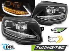 TUNING TEC Predné svetlá s denným svietením LED VW T6 2015-2019 dynamický LED blinker čierne