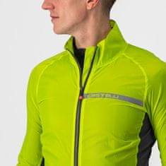 Castelli vetrovka Squadra Stretch Jacket Electric Lime/Dark Gray žltá L