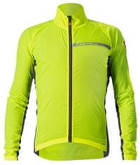 Castelli vetrovka Squadra Stretch Jacket Electric Lime/Dark Gray žltá L