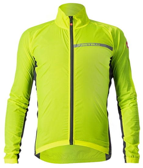 Castelli vetrovka Squadra Stretch Jacket Electric Lime/Dark Gray