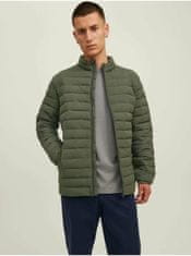 Jack&Jones Kaki prešívaná bunda Jack & Jones Puffer S