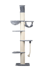 RHR Quality Škrabadlo Maine Coon Tower Light Grey 245-295 cm CROWN