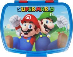 Alum online Detský box na desiatu Super Mario - červený/modrý