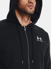 Under Armour Mikina UA Essential Fleece FZ Hood-BLK S