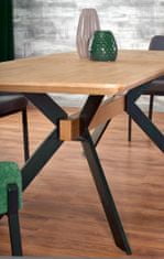 Halmar Rozkladacia jedálenský stôl Bacardi, prírodný / čierna