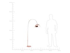 Beliani Stojaca lampa v medenej farbe 160 cm CANDELLA