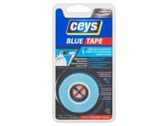 Ceys Páska Ceys Blue tape, obojstranná páska, lepiaca, 1,5 m x 19 mm