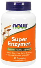 NOW Foods Super Enzymes, komplexné tráviace enzýmy, 90 kapsúl