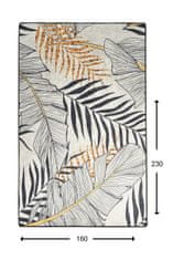 Conceptum Hypnose Koberec Herbal 160x230 cm bielo-čierny/zlatý