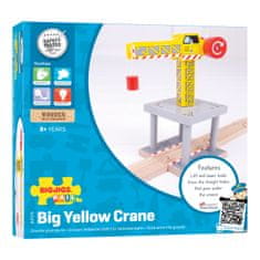 Bigjigs Rail Veľký žeriav žltý