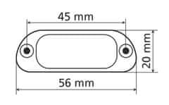 LAMPA Osvetlenie SPZ na MOTO 4 LED