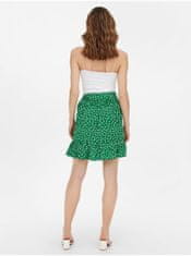 ONLY Zelená kvetovaná krátka zavinovacia sukňa ONLY Olivia M