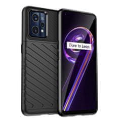 MG Thunder silikónový kryt na Realme 9 Pro Plus, čierny