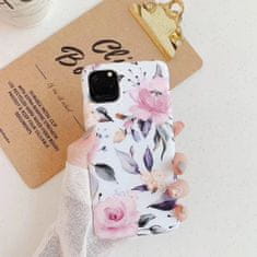 Tech-protect Floral silikónový kryt na Samsung Galaxy A53 5G, biely