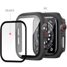 Tech-protect Defense 360 puzdro s ochranným sklom na Apple Watch 4/5/6/SE 44mm, čierne