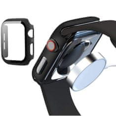 Tech-protect Defense 360 puzdro s ochranným sklom na Apple Watch 7 45mm, priesvitné