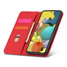 MG Magnet Card knižkové kožené puzdro na Xiaomi Redmi Note 11 Pro 4G/5G, červené