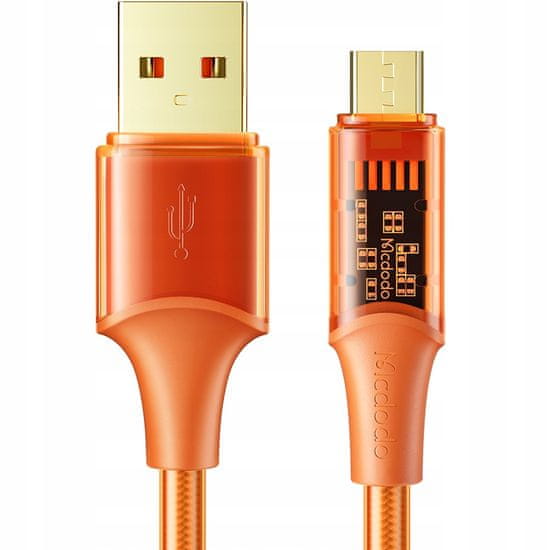Mcdodo Telefónny kábel, silný, veľmi rýchly, micro USB, QC 4.0, 3A, 1,8 m, oranžový, Mcdodo CA-2103
