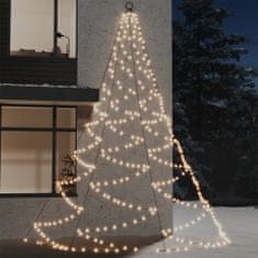 Petromila vidaXL Nástenný strom s hákom 720 LED teplý biely 5m interiér exteriér