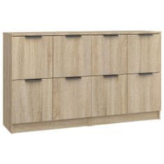 Petromila vidaXL Komody 2 ks dub sonoma 60x30x70 cm spracované drevo