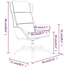 Vidaxl Relaxačné kreslo tmavosivé umelá semišová koža