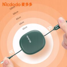 Mcdodo MCDODO VÝSUVNÝ TELEFÓNNY KÁBEL PRE IPHONE/ MICRO USB/ USB-C 3V1 66W 1200