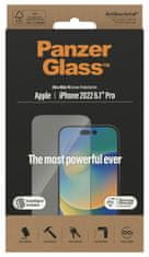 PanzerGlass Ochranné sklo pre Apple iPhone 14 Pro 2022 6.1" s inštalačným rámikom