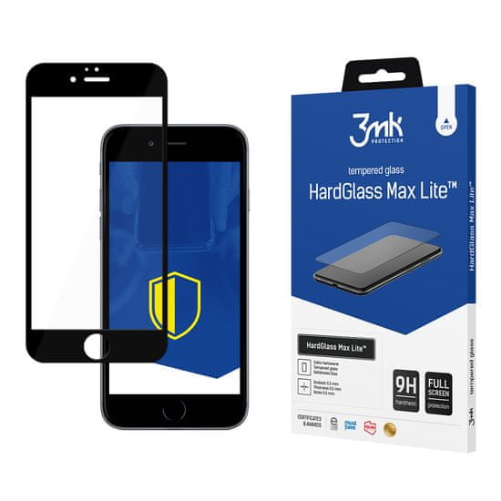 3MK HardGlass Max Lite - ochranné sklo pre Apple iPhone 6/iPhone 6s - Čierna KP21021