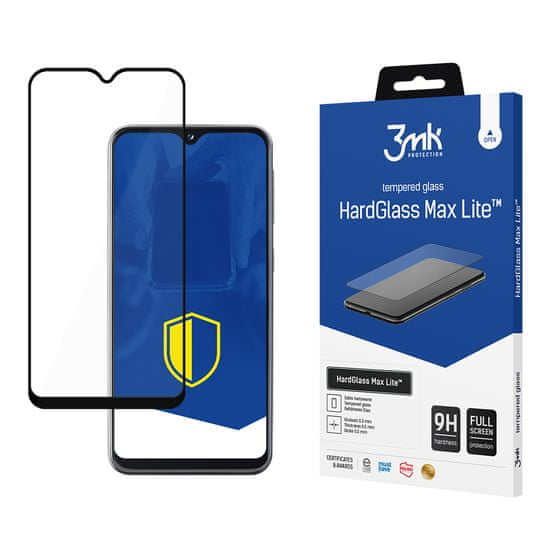 3MK HardGlass Max Lite - ochranné sklo pre Samsung Galaxy A20e - Čierna KP21025