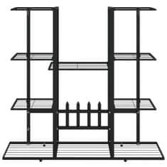 Petromila vidaXL Stojan na kvety 94,5x25x89 cm čierny kovový