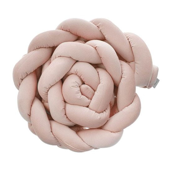 Sun City Detská postieľka Mantinel Braid Velvet Old Pink