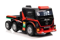 Lean-toys Batériový automobil Mercedes + náves XMX622B Červený LCD displej