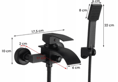 slomart Kúpeľňové armatúry, sprchový set, batéria TALEA, čierna