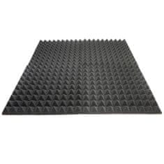 Veles-X Akustický panel protipožiarné PYRAMIDY 500x500x50, samolepiace