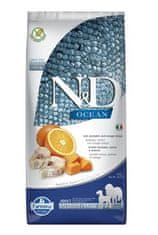 N&D N & D OCEAN DOG Adult M / L Codfish & Pumpkin & Orange 12kg