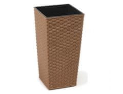 Lamela Obal na kvetináč FINEZIA RATTAN ECO plastový 25x25x47cm