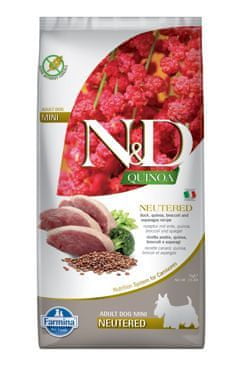 Quinoa DOG Neutered Duck&Broccoli&Asp. Mini 7kg