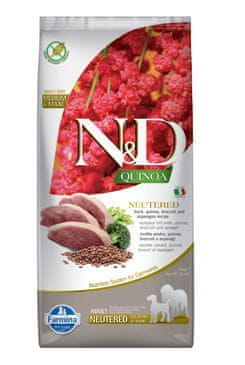 Quinoa DOG Neutered Duck&Broccoli&Asp. 12kg