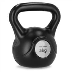 Spokey SCALES BASIC Kettlebell plastová činka 3 kg