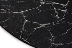 Conceptum Hypnose Oválny koberec Black Marble 60x90 cm čierny