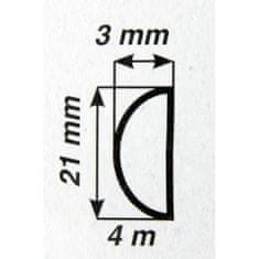 4Car Samolepiaca ozdobná lišta 4m 21x3mm