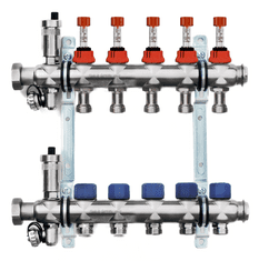 Avansa Nerezový rozdeľovač 5 cestný pre podlahové vykurovanie